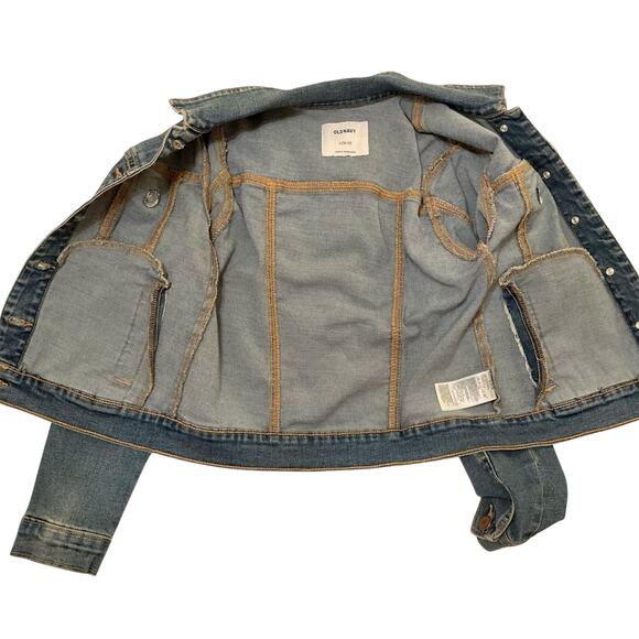 Old Navy Boys/Girls Medium Wash Denim Jacket Size L (10-12) EUC - Picture 5 of 9